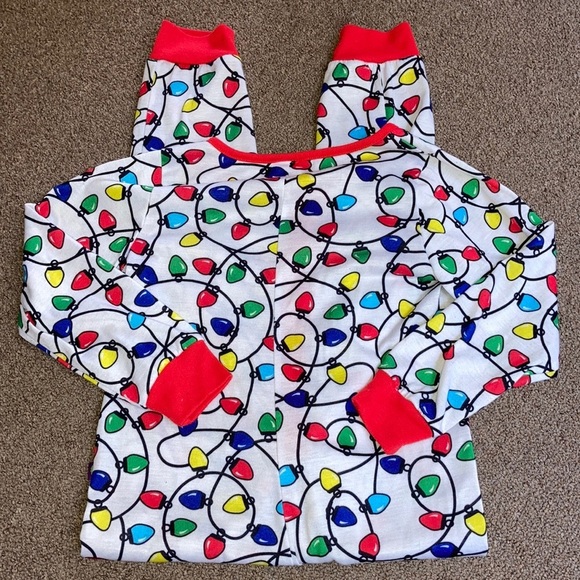 Dollie and me size small Christmas light pajamas - Picture 3 of 4